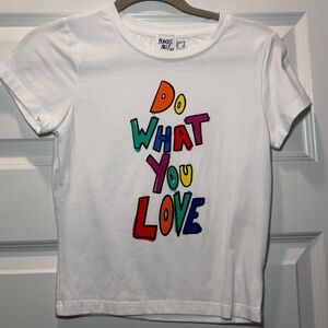 Princess Polly White Graphic Tee